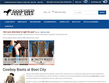 Tablet Screenshot of bootcity.com